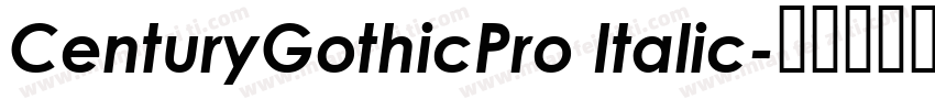 CenturyGothicPro Italic字体转换